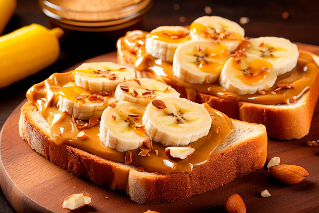 Delicious Toast with Nut Butter and Fruit