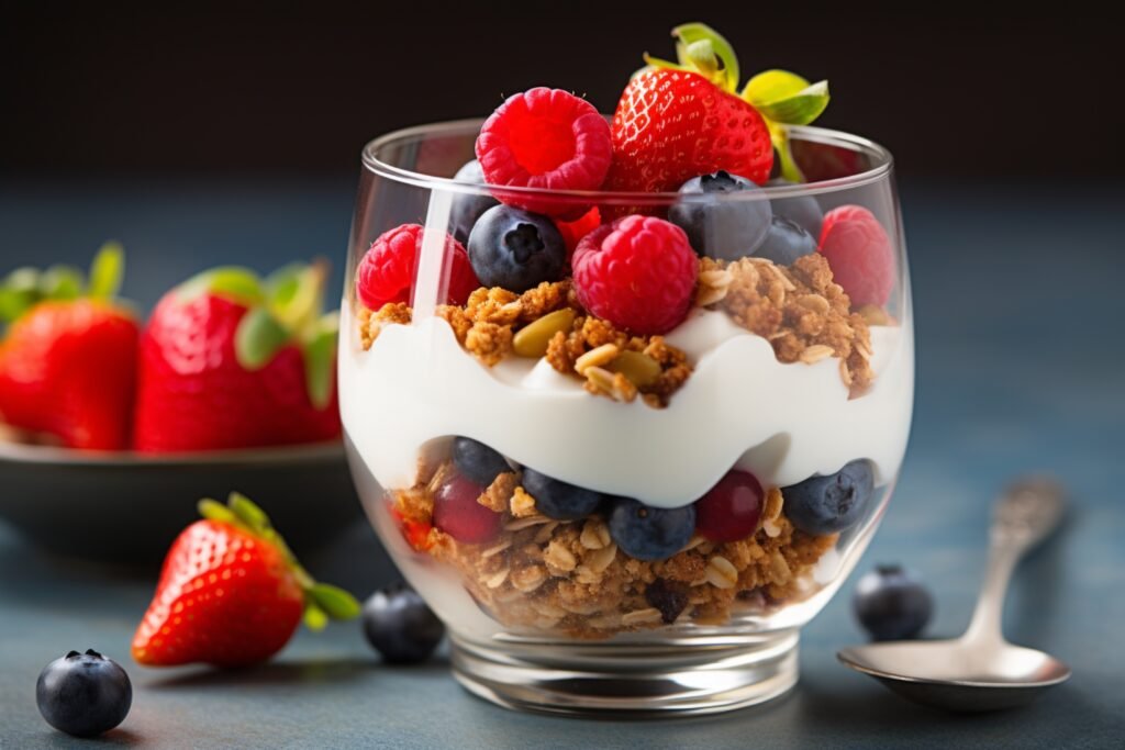 Decorated Greek Yogurt Parfait